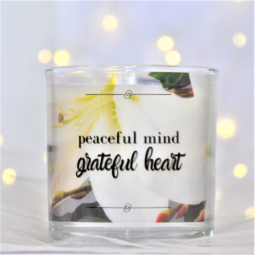 peaceful mind grateful heart